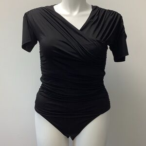 Express Black Body Contour Top bodysuit size L